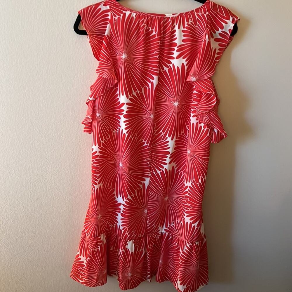 J. Crew Factory Sunburst Printed Flutter Tunic Dress Size S - Picture 7 of 8